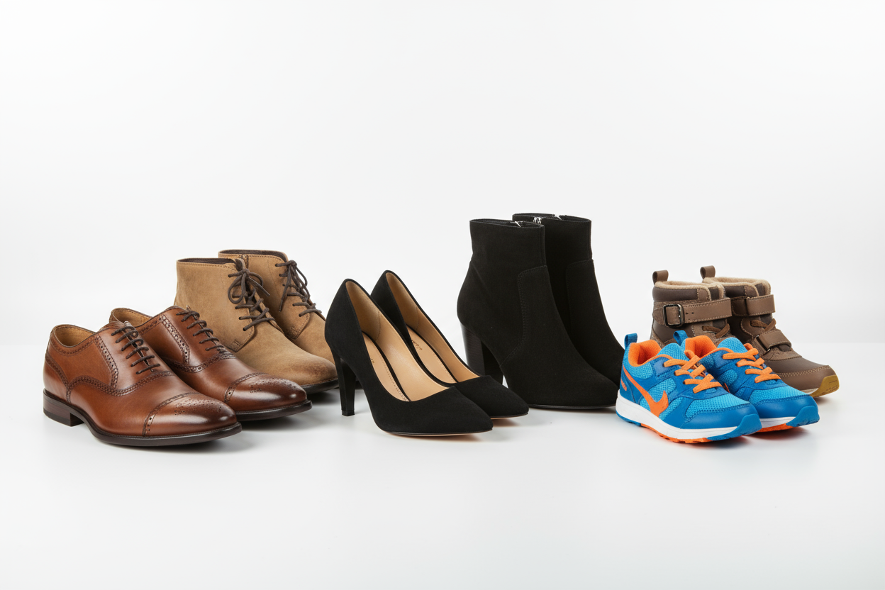 men women and children shoes and boots