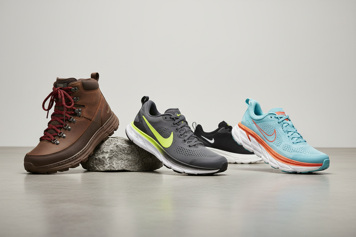 shoes, boots, nikes, hoka